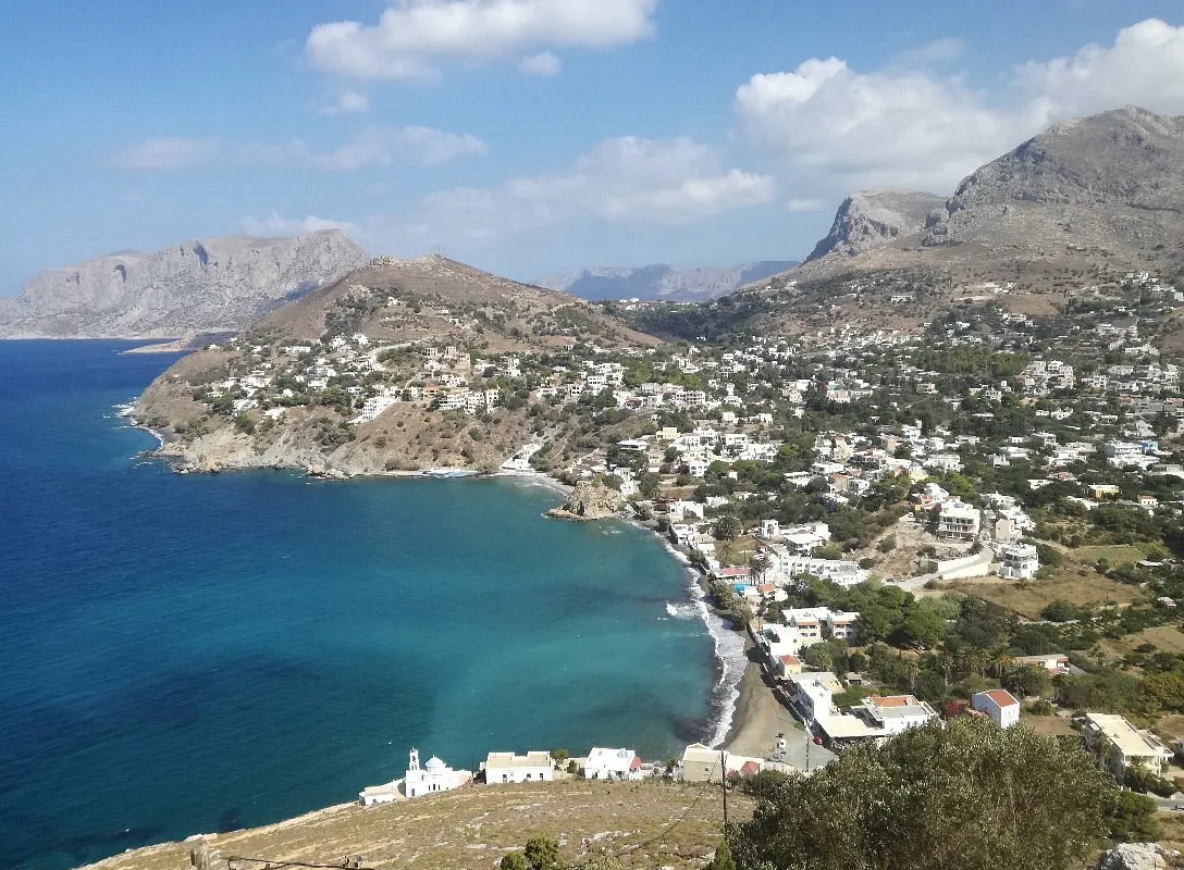 Platis Yialos Bay in Lipsi Municipality, Greece