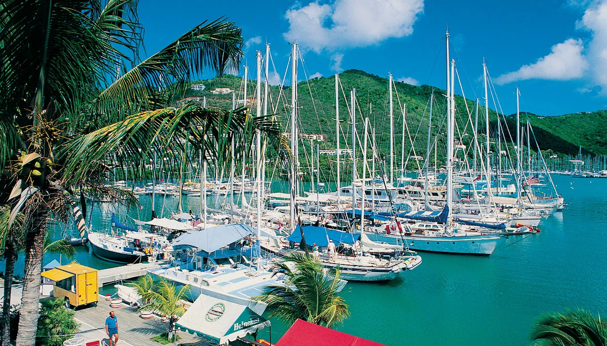 Village Cay Marina in Road Town, British Virgin Islands