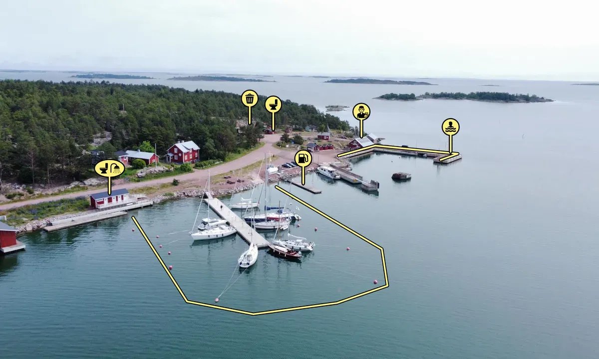 Sottunga Harbour, marina in Sottunga, Finland