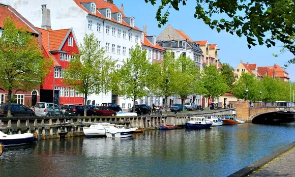 Christianshavn, marina in Copenhagen, Denmark