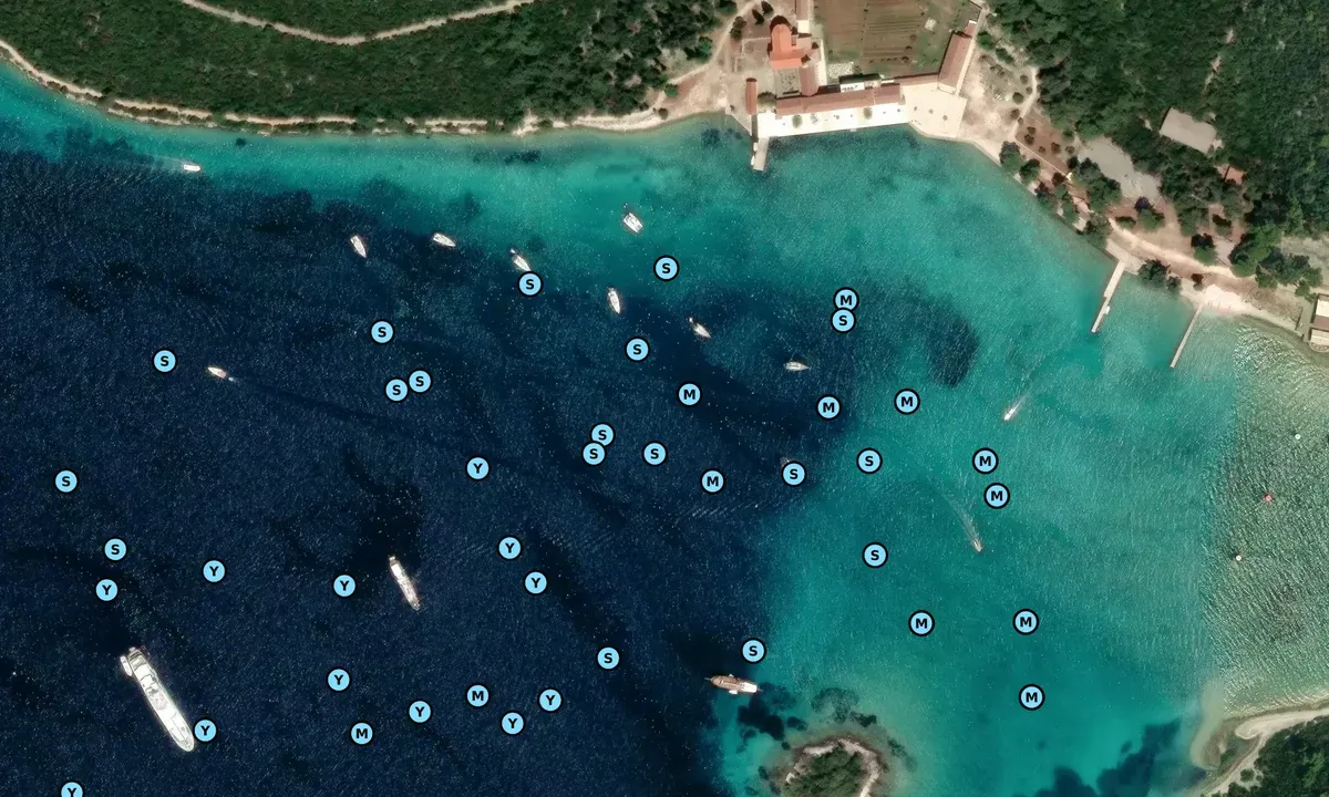 Bojenfeld Badija Marina in Grad Korčula, Croatia