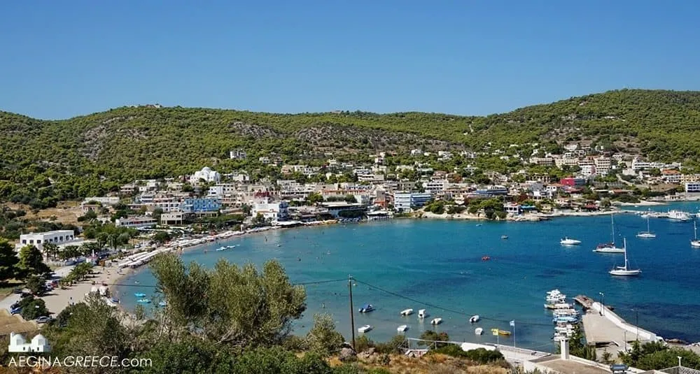 Agia Marina Bay in Agia Marina, Greece