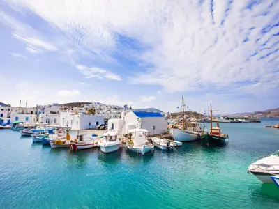 fishing port, marina in Ampelas, Greece — photo 4