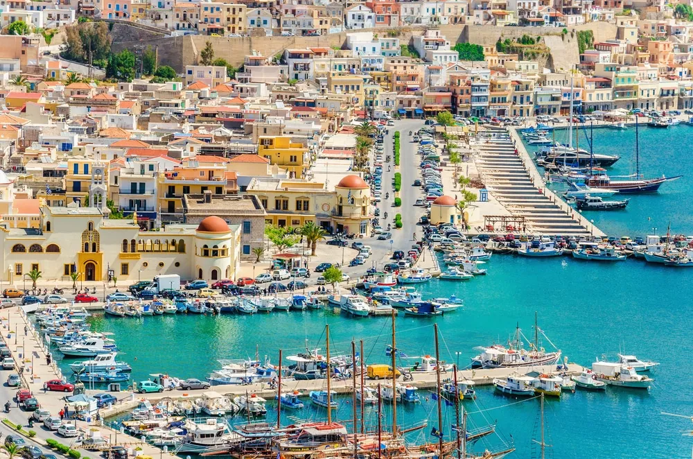 Kalymnos Port, harbour in Pothia, Greece — photo 4