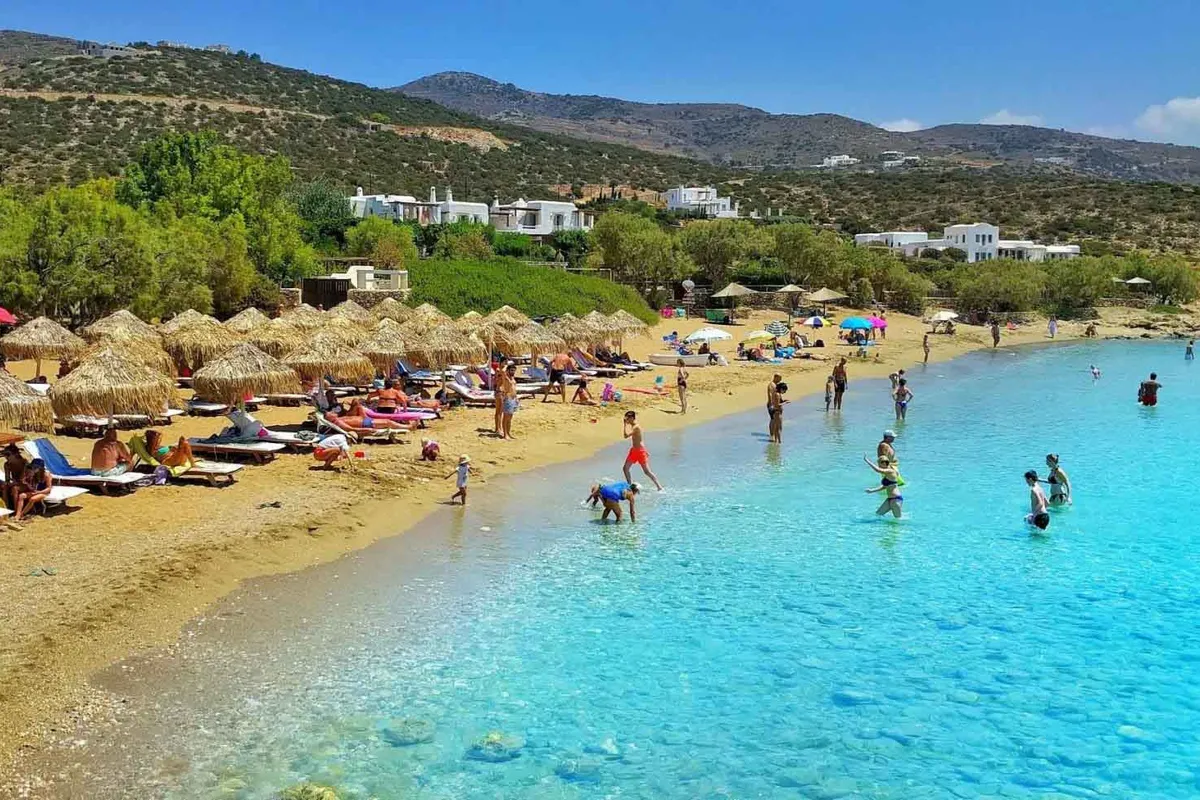 Farangas Bay in Agkeria, Greece