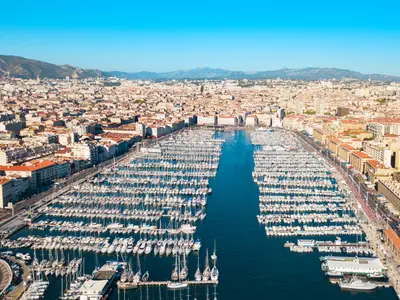 Cote D'Azur, Marseille Marina Vieux Port in Marseille, France — photo 2