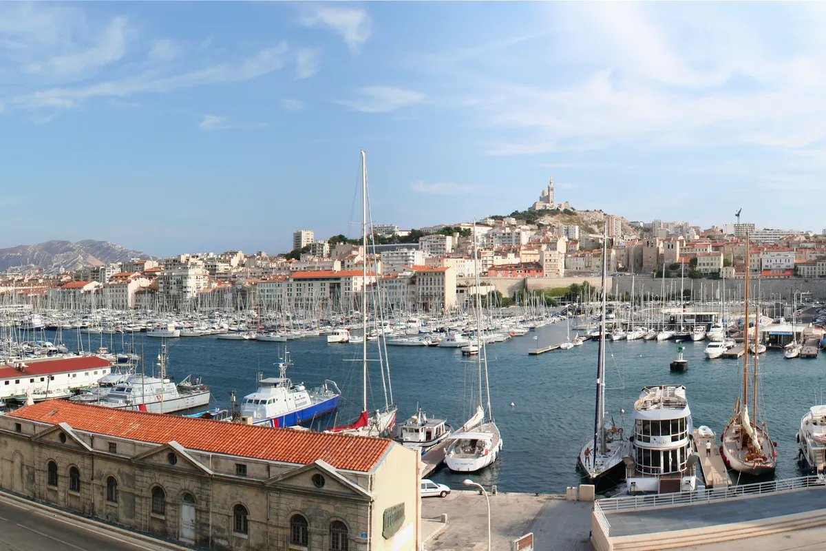 Cote D'Azur, Marseille Marina Vieux Port in Marseille, France — photo 3