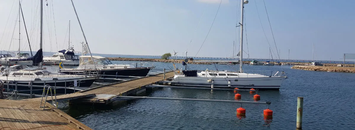 Grönhögens hamn, marina in Grönhögen, Sweden