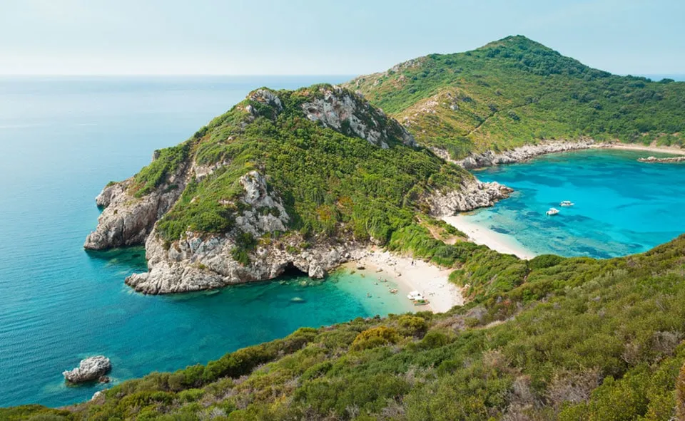 Bay Levkimmis in Municipal Unit of Lefkimmi, Greece