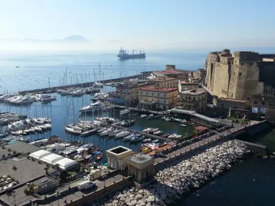 Porticciolo di Santa Lucia, marina in Naples, Italy