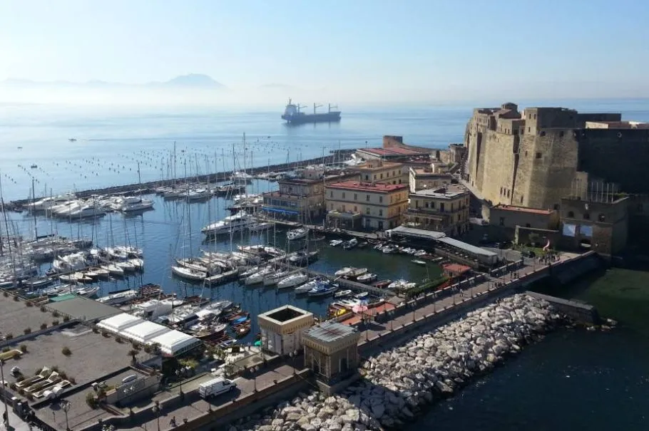 Porticciolo di Santa Lucia, marina in Naples, Italy