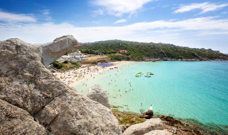 Cala Renella, marina in La Maddalena, Italy
