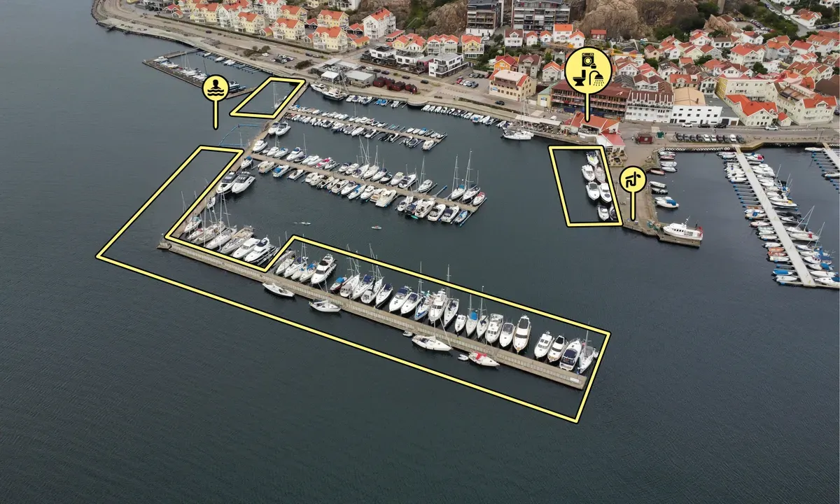 Norra Hamnens gästhamn, marina in Lysekil, Sweden