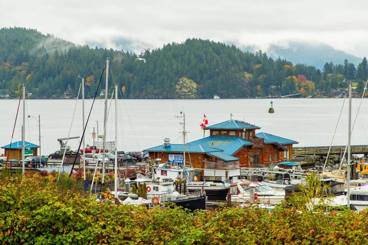 Gibsons Marina in Gibsons, Canada