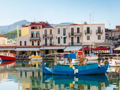 Marina of Rethymno in Rethymno, Greece