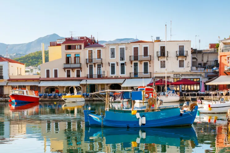 Marina of Rethymno in Rethymno, Greece