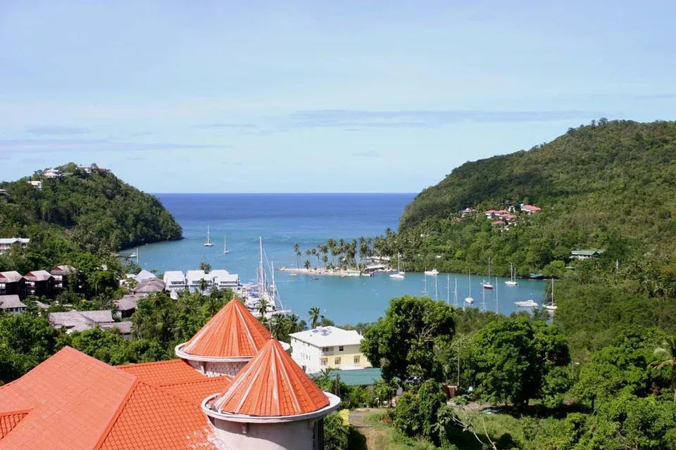 Marigot Bay, marina in Coolie Town, Saint Lucia — photo 6