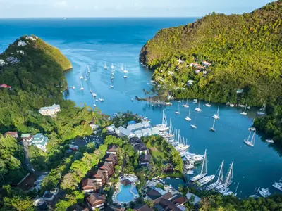 Marigot Bay, marina in Coolie Town, Saint Lucia — photo 5