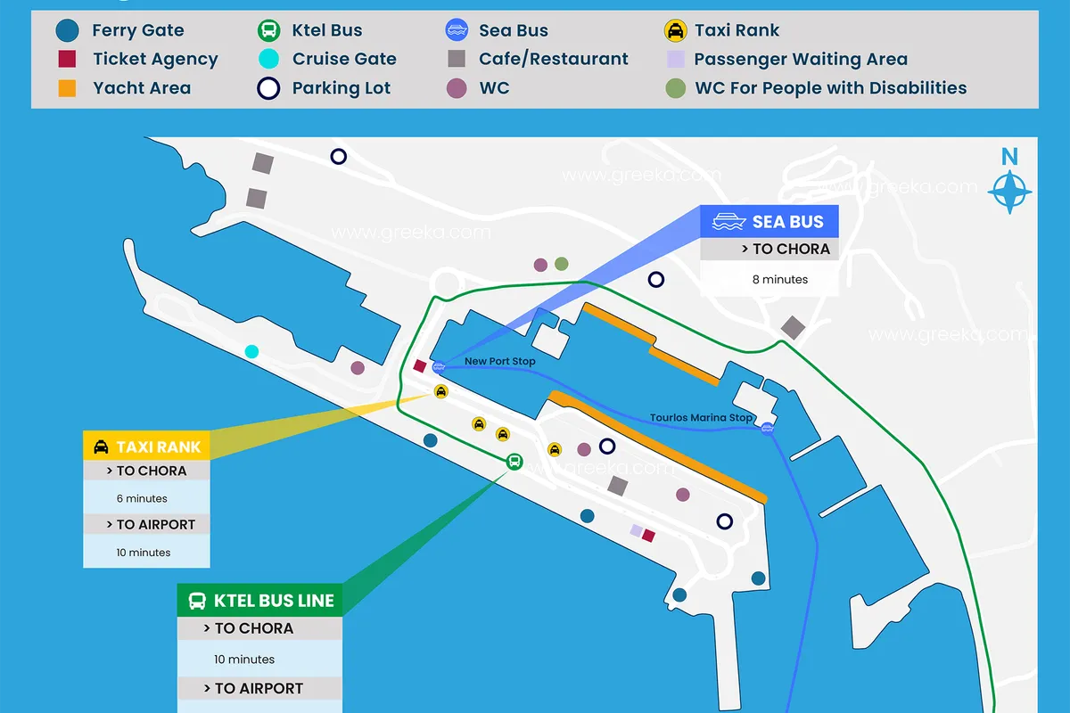 New Port Public Marina in Agios Stefanos, Greece — photo 4