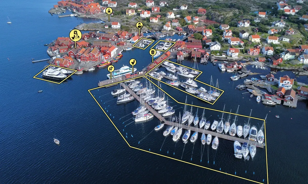 Käringöns gästhamn, marina in Orust kommun, Sweden
