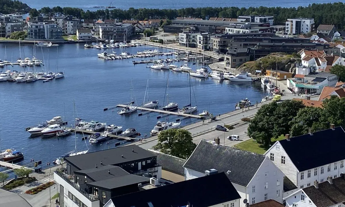 Mandal gjestehavn, marina in Mandal, Norway