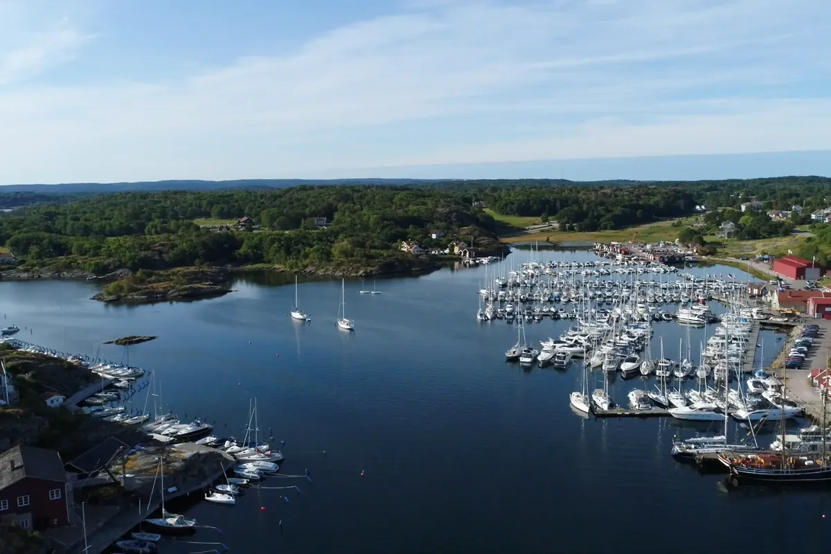 Lyckans slip Marina in Fiskebäckskil, Sweden