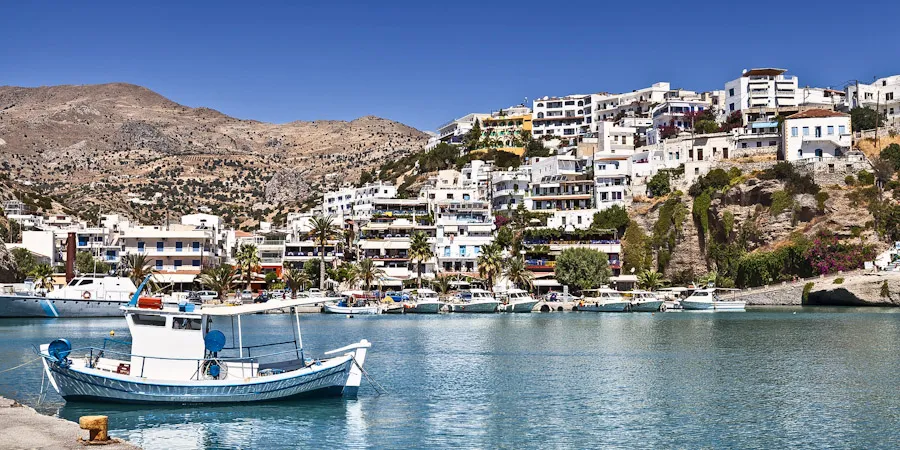 Agia Galini Marina in Agia Galini, Greece