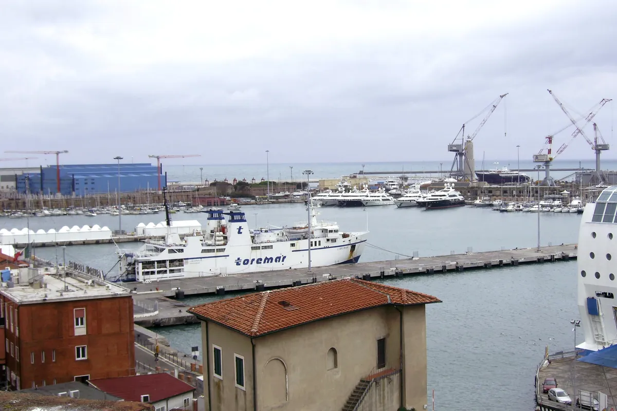 Livorno Port, marina in Livorno, Italy