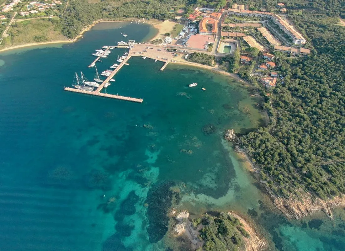 Cala Bitta Small Harbour, marina in Baja Sardinia, Italy — photo 4