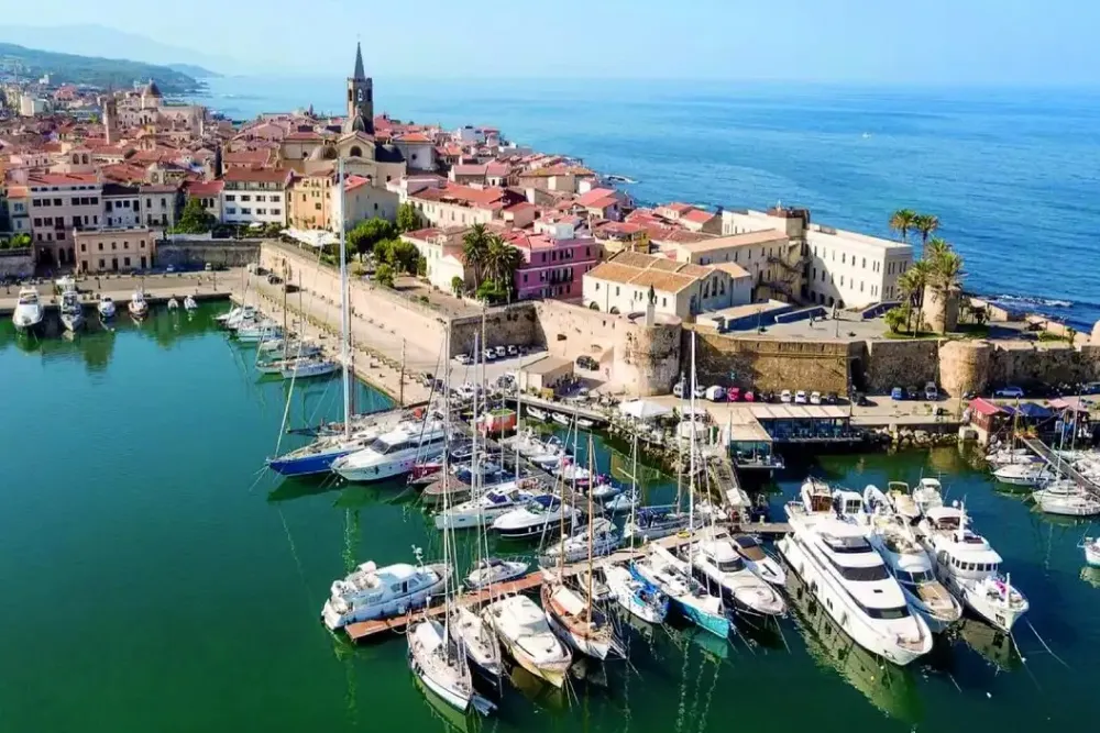 Alghero Town Quay, marina in Alghero, Italy