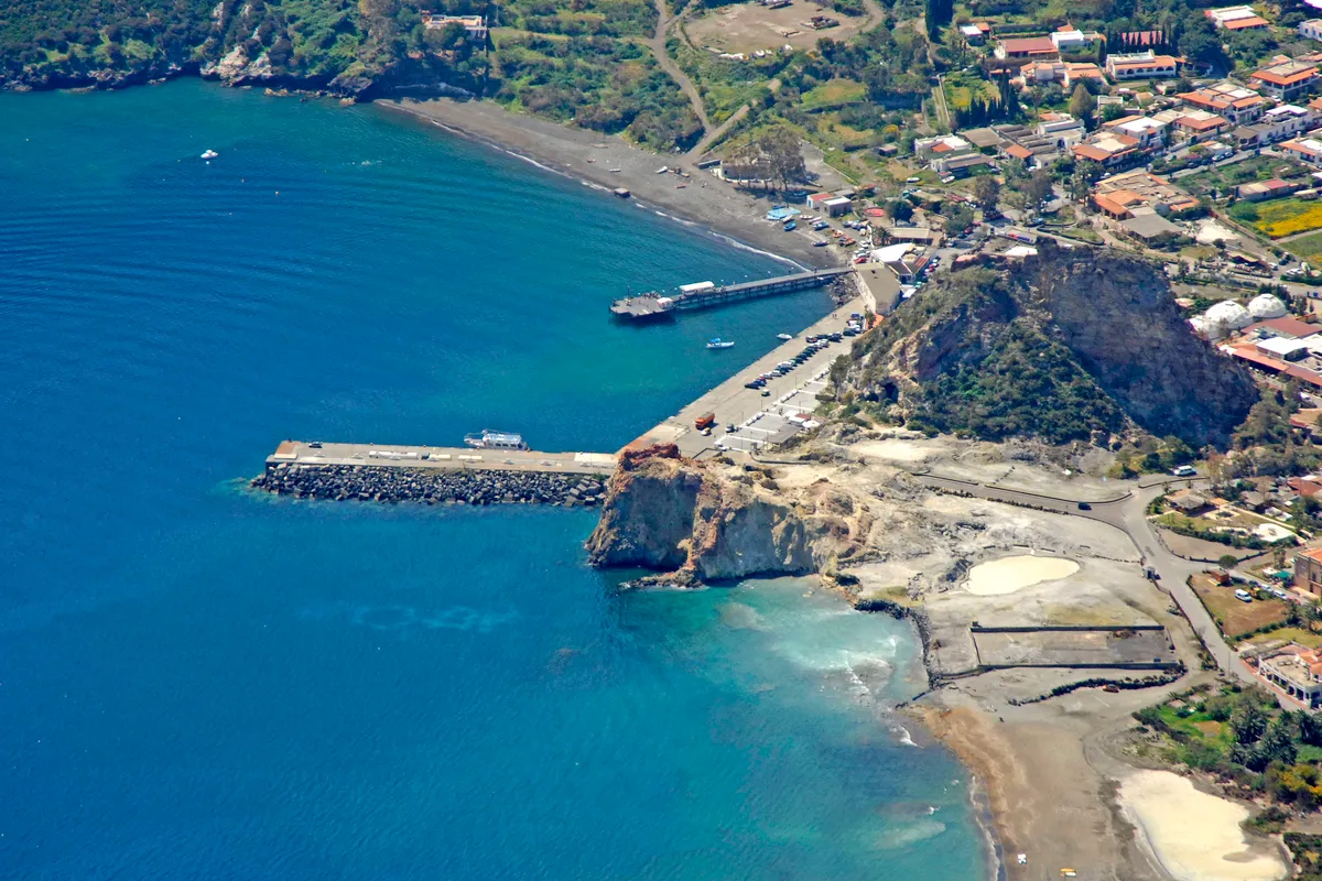 Porto di Levante, marina in Lipari, Italy