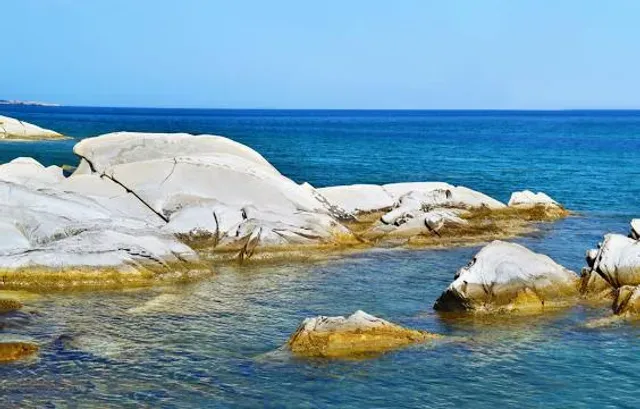 Karavos Marina in Aliveri, Greece