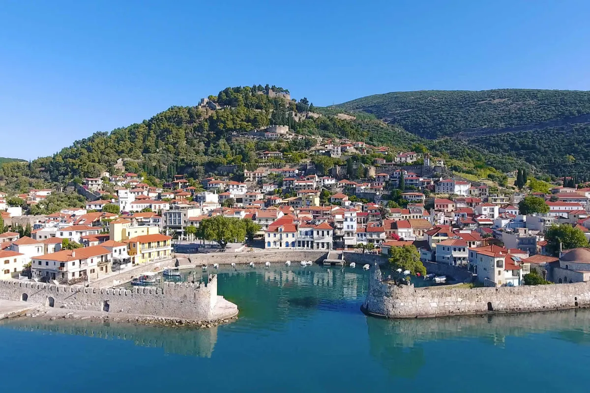 Nafpaktos Bay in Municipal Unit of Nafpaktos, Greece