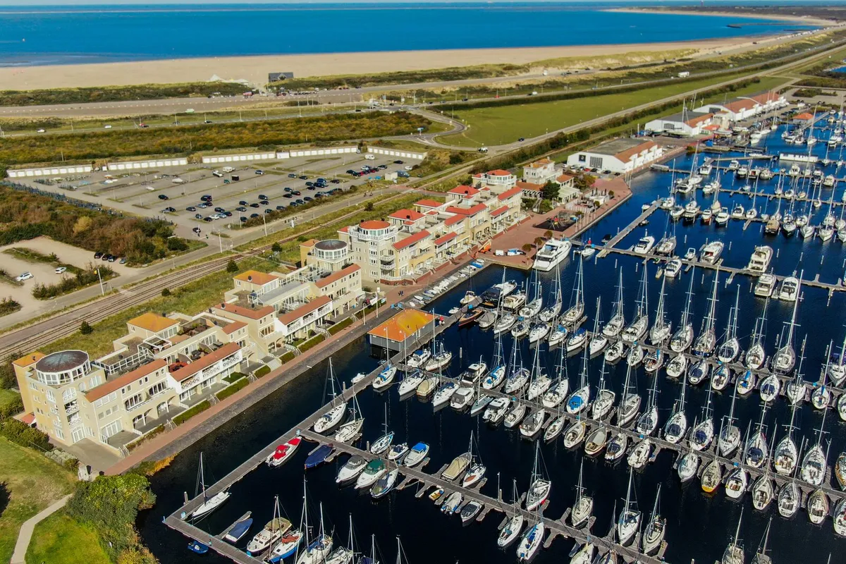 Ouddorpse haven, marina in Ouddorp, Netherlands