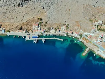 Πέδιου, bay in Symi, Greece