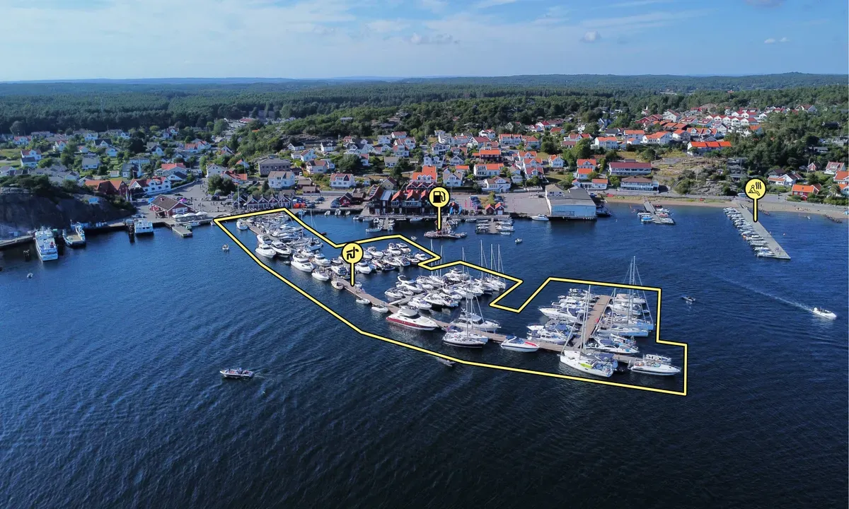 Skjærhalden gjestehavn, marina in Skjærhalden, Norway