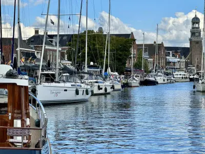 Gemeente De Fryske Marren Binnenhaven Lemmer, marina in Lemmer, Netherlands