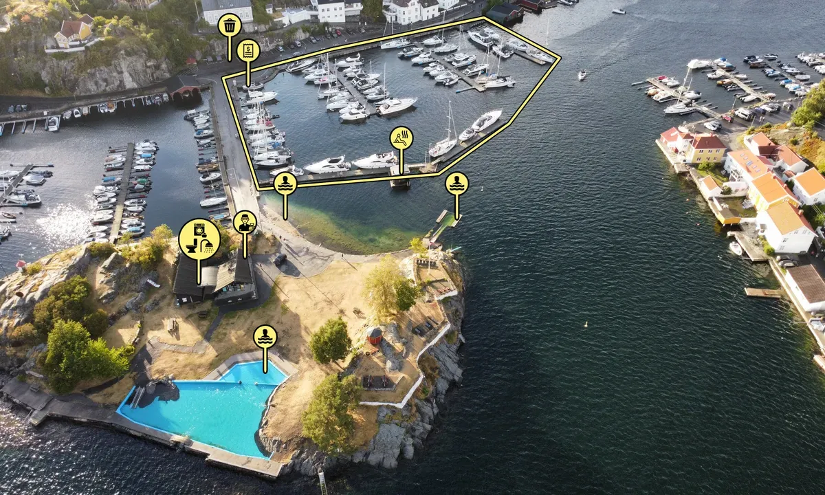 Kragerø gjestehavn, marina in Kragerø, Norway