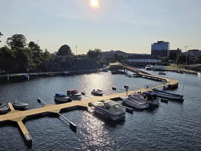 Museumshavn, marina in Ebeltoft, Denmark