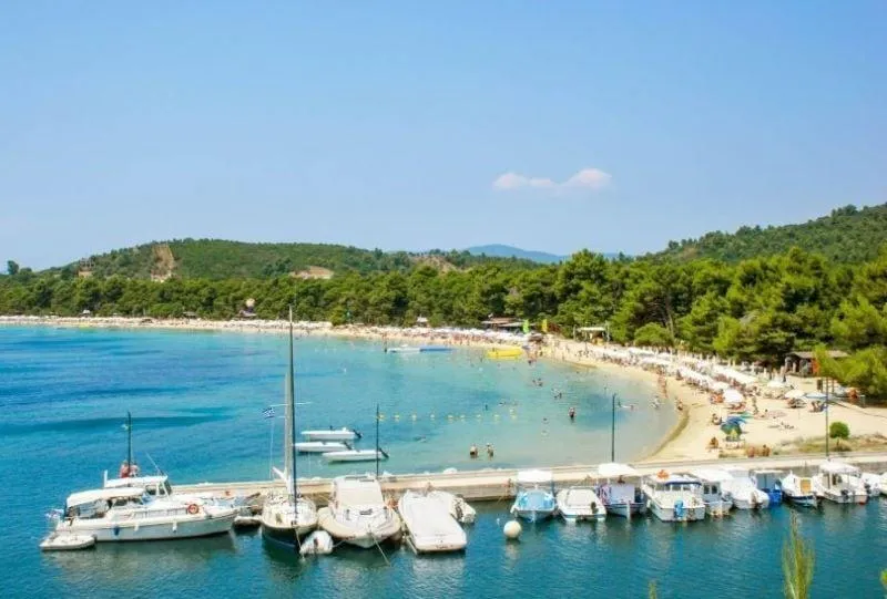Koukounaries Marina in Troullos, Greece