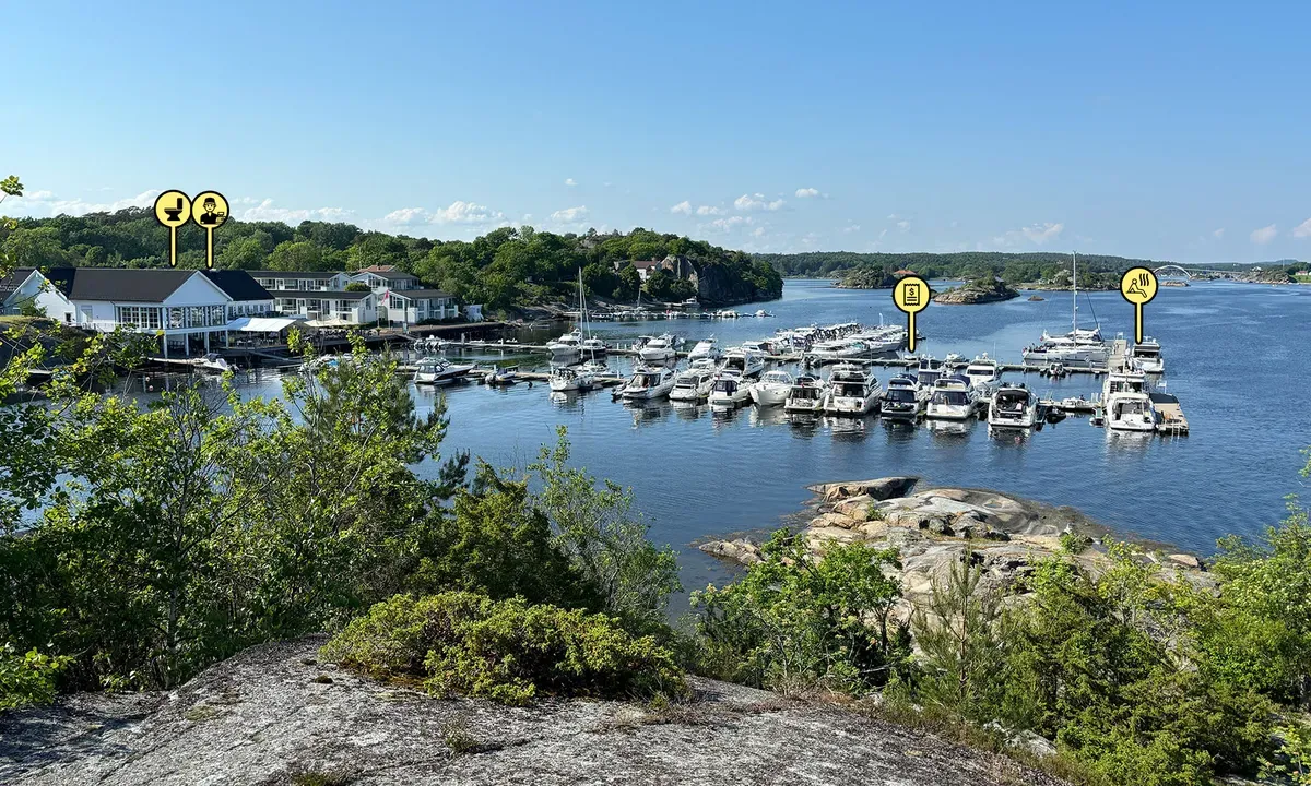 Verdens Ende Gjestehavn, marina in Helgerød, Norway
