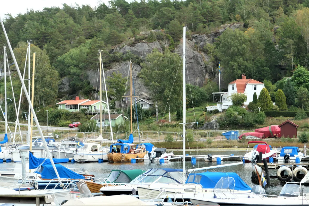 Kungsvikens marina in Kungsviken, Sweden