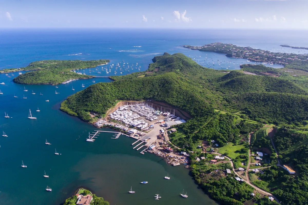 Clarkes Court Boatyard and Marina in Mount Hartman, Grenada