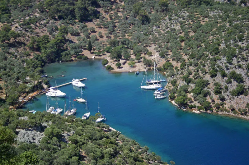 Kapi Creek private marina in Dalaman, Turkey