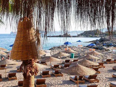 Oasis Beach, bay in Rhodes, Greece — photo 5
