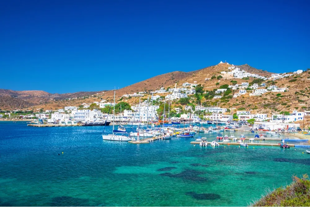 Bay of Ios in Chora, Greece