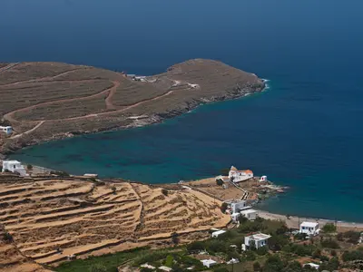Ormos Pethamenos, bay in Μέριχας, Greece — photo 3