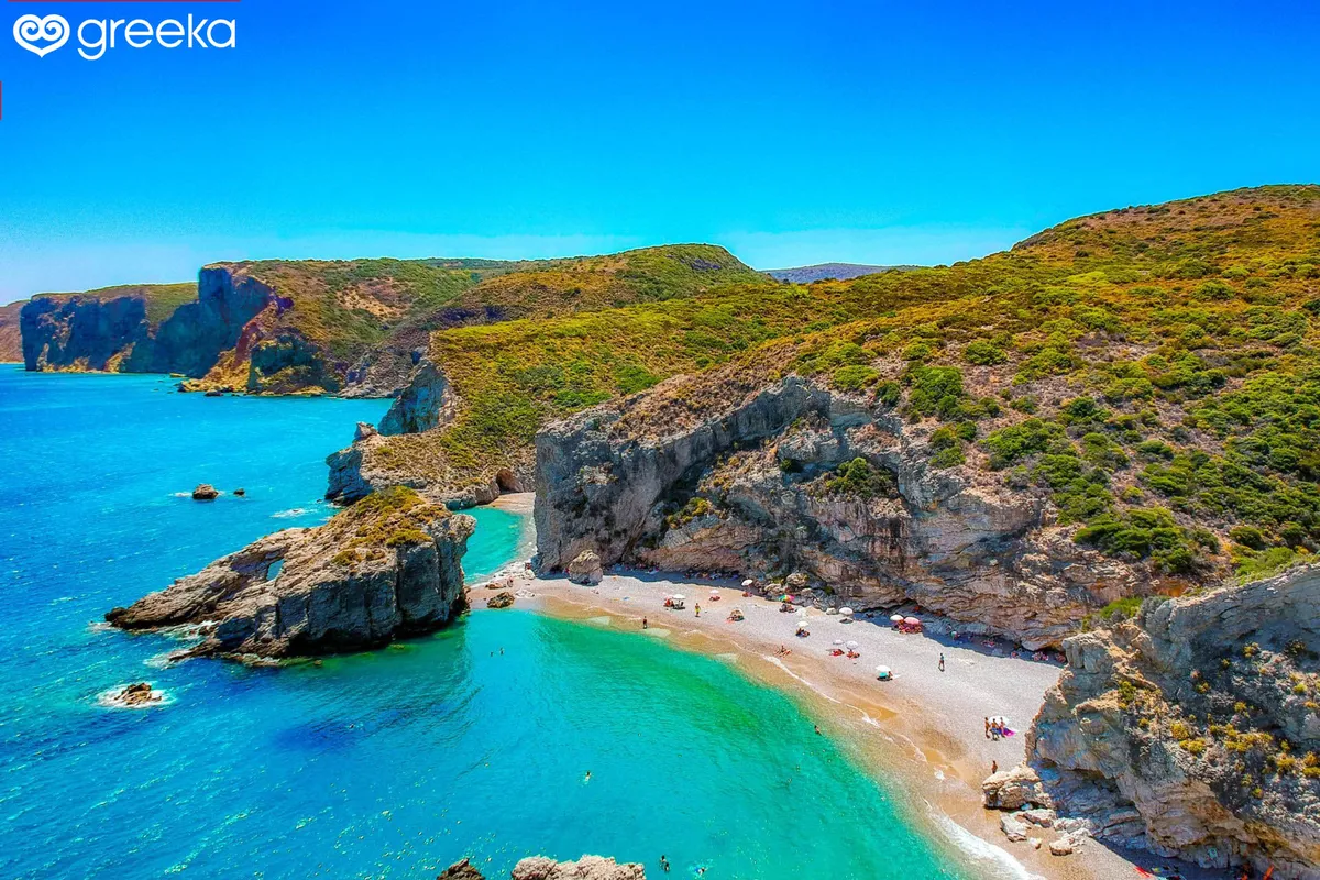 Sgouritsi Bay in Municipal Unit of Kythira, Greece