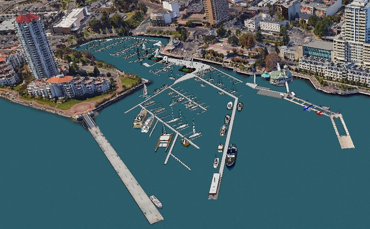 Mud Bay Dock, marina in Nanaimo, Canada