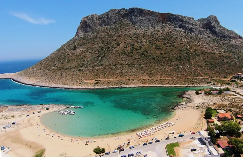 Stavros Lagune Bay in Stavros, Greece